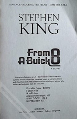 From a Buick 8